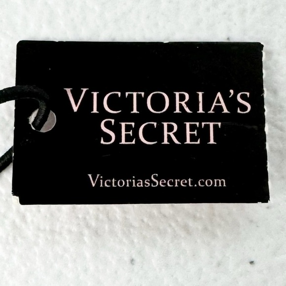 Victoria Secret Rose Gold Pink Zip Card Case Keychain w/ Studded Hearts - Picture 6 of 6